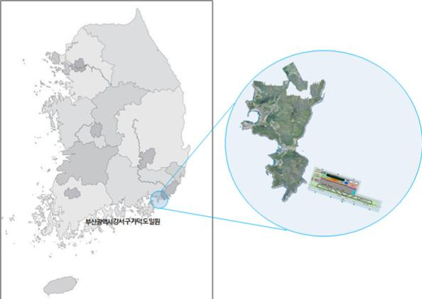 부산 가덕도신공항 위치도 [국토교통부 제공]