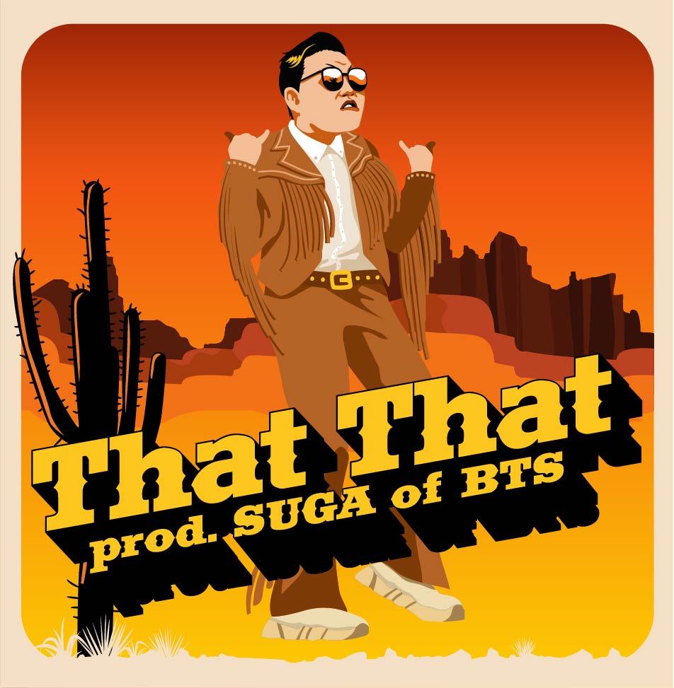 Artwork of “That That,” the title track of Psy’s ninth full-length album “Psy 9th” (prod. Suga) (P Nation)