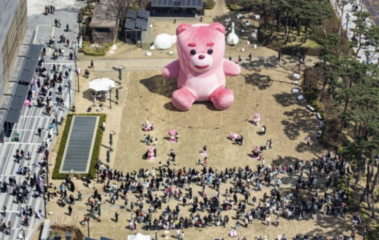 벨리곰 전시 기간동안 325만명이 찾았다. [롯데홈쇼핑 제공]