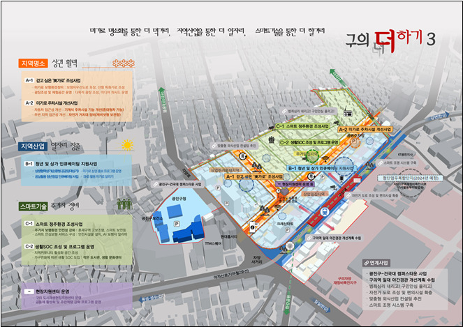 구의역 일대 도시재생 추진구상도[서울시 제공]