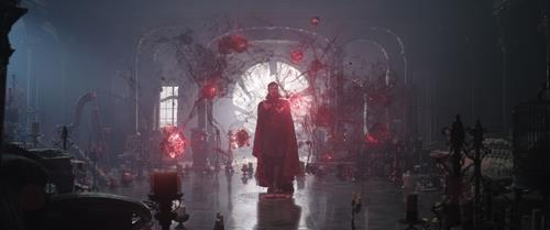 This image provided by Walt Disney Company Korea shows a scene from "Doctor Strange in the Multiverse of Madness." (Yonhap)