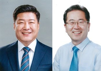 민주당 순천시장 결선 진출자인 오하근·허석 예비후보.