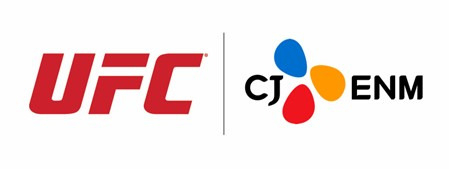UFC와 CJ ENM 로고