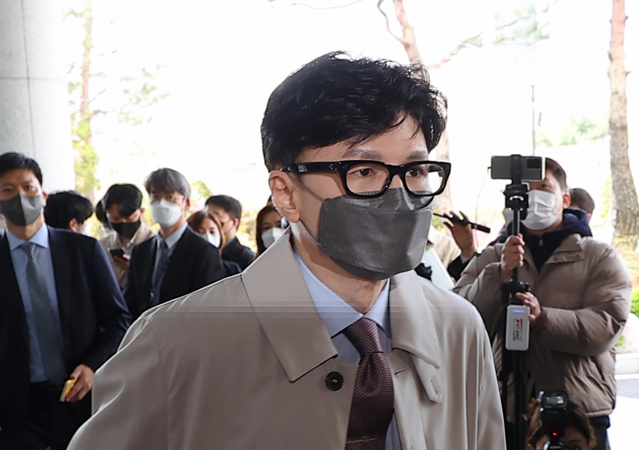한동훈 법무부 장관 후보자가 지난달 15일 오전 후보자 사무실이 마련된 서울 서초구 서울고등검찰청 청사로 출근하고 있다. [연합]