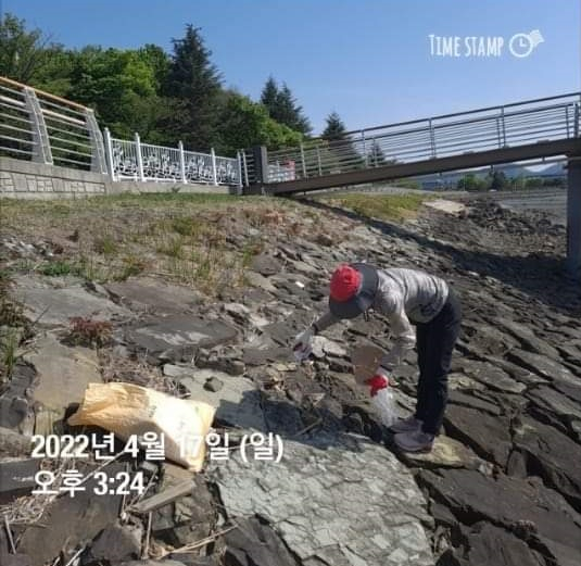 광양기후환경네트워크 플로깅 캠페인 장면.
