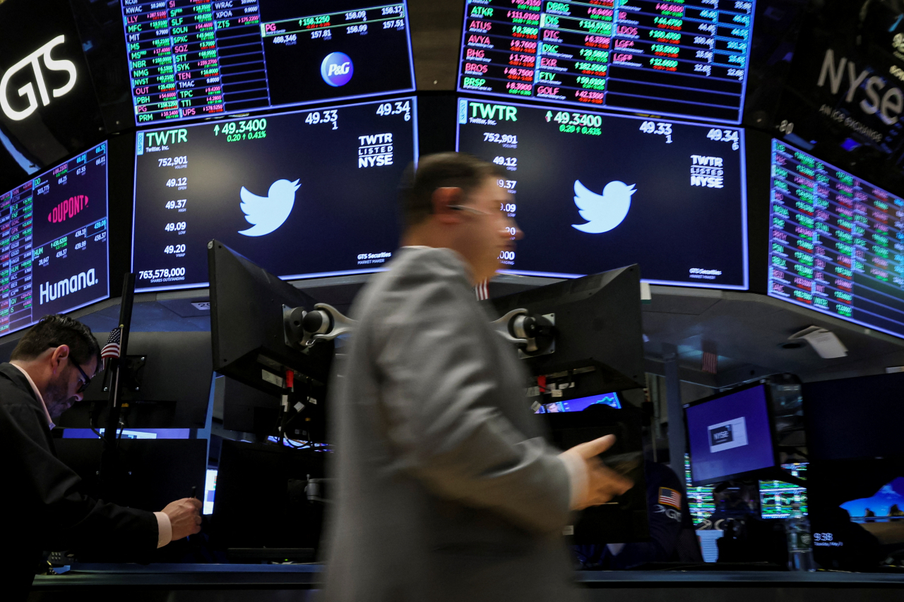 미국 뉴욕 증권거래소(NYSE) 내부 모습. [로이터]