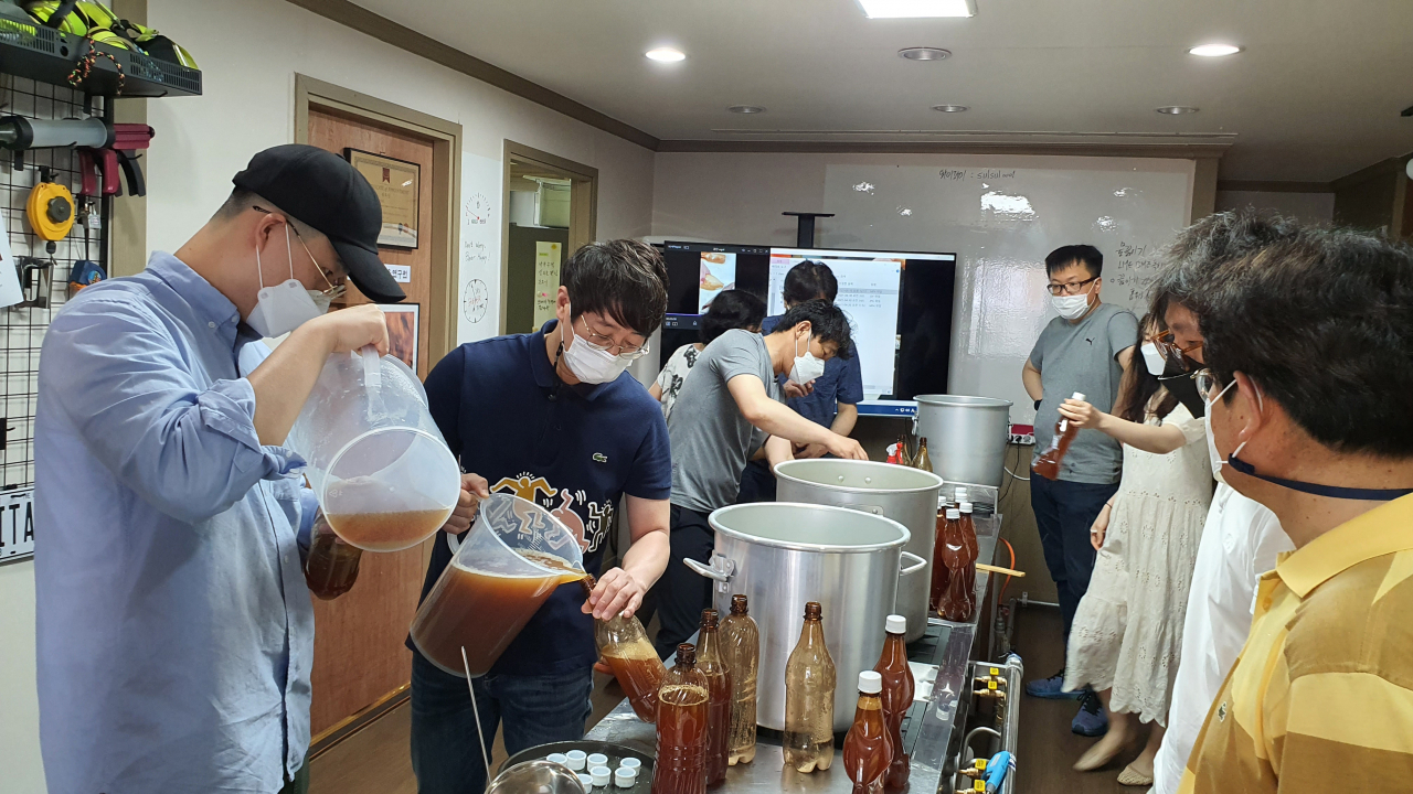 지난해 대구수제맥주학교에서 열린 수제맥주아카데미 교육 모습.[대구테크노파크 제공]