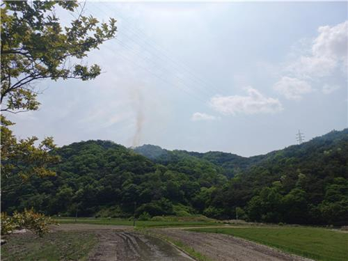 광주 청풍동 야산서 불[산림청 제공]