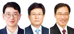 (왼쪽부터) 주진우 법률비서관, 강의구 부속실장, 윤재순 총무비서관