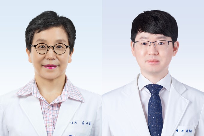 분당서울대병원 소화기내과 김나영 교수(좌), 최용훈 교수(우)