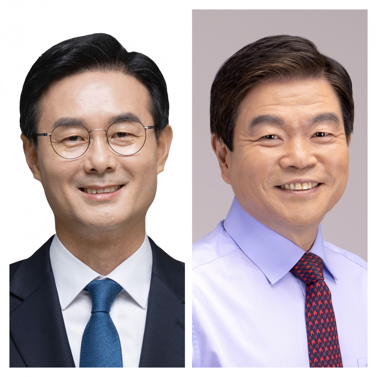 제8회 지방선거에 동대문구청장 후보로 나선 최동민 더불어민주당 후보와 이필형 국민의힘 후보. [중앙선거관리위원회 제공]
