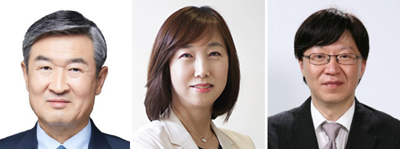 (왼쪽부터)조태용 주미 대사 내정자와 백경란 질병관리청장 내정자, 김소영 금융위원회 부위원장. [사진=대통령실 제공]
