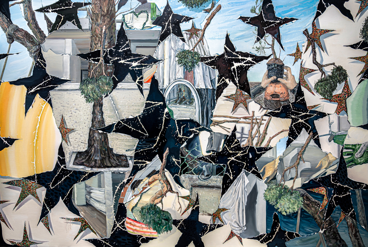 파편 모음, 2022, 캔버스에 유화, oil on canvas,130.3x193.9cm [성곡미술관 제공]