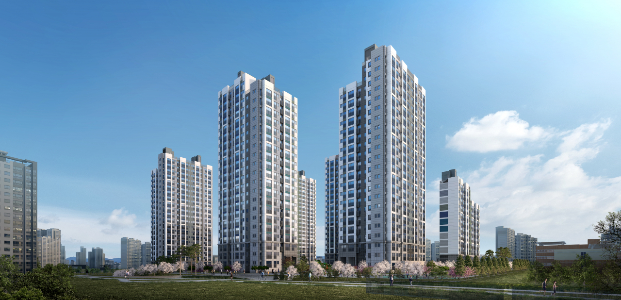 서산 테크노밸리 우미린 투시도.