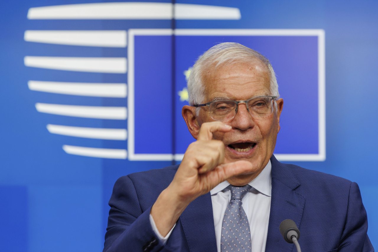 EU 외교 정책을 총괄하는 호세프 보렐 EU 외교·안보 정책 고위 대표의 모습. [AP]
