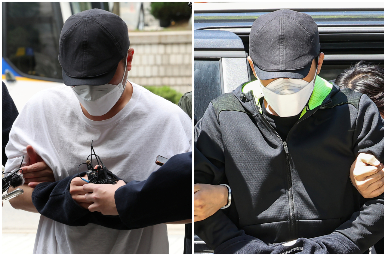 This photo shows two brothers including an employee at Woori Bank, who were indicted for embezzling more than 60 million won