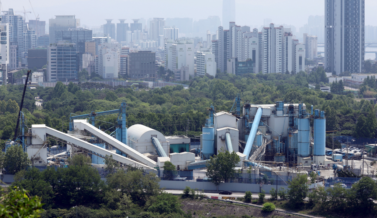 서울 성동구의 삼표레미콘 공장 모습. [연합]
