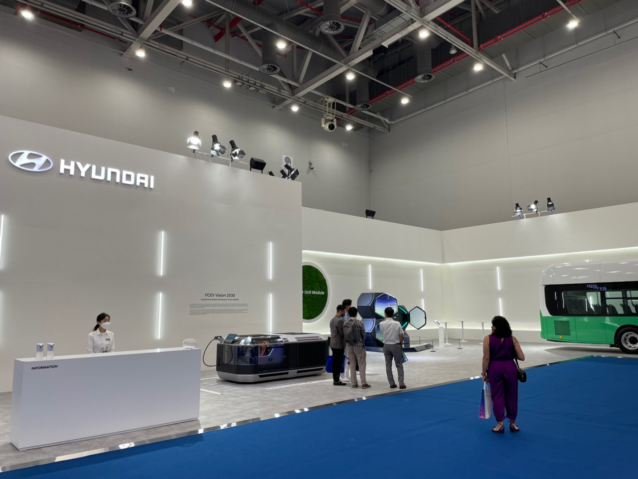 대구 엑스코에서 열린 ‘2022 세계가스총회’의 현대자동차 전시부스