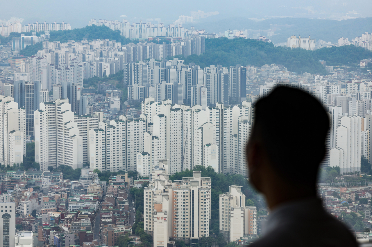 서울 영등포구 63스퀘어에서 바라본 서울 시내의 아파트. [연합뉴스]