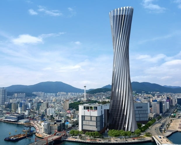 부산 중구 광복동 롯데타워 조감도. [부산시 제공]