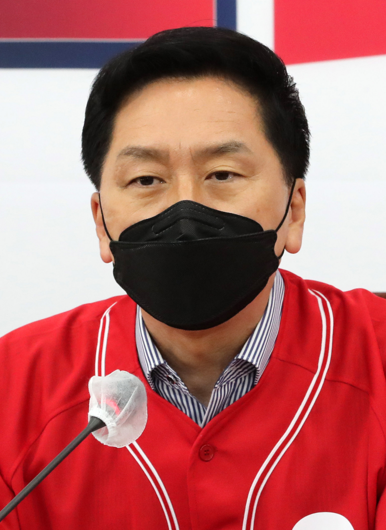 국민의힘 김기현 공동선거대책위원장이 지난 23일 오전 국회에서 열린 지방선거 중앙선거대책위원회 회의에서 발언하고 있다. [연합]