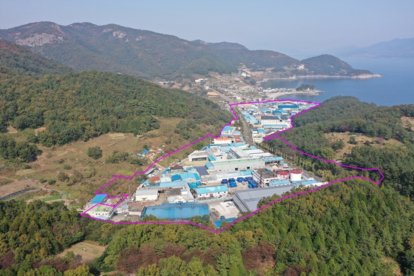 여수 오천산단 전경.