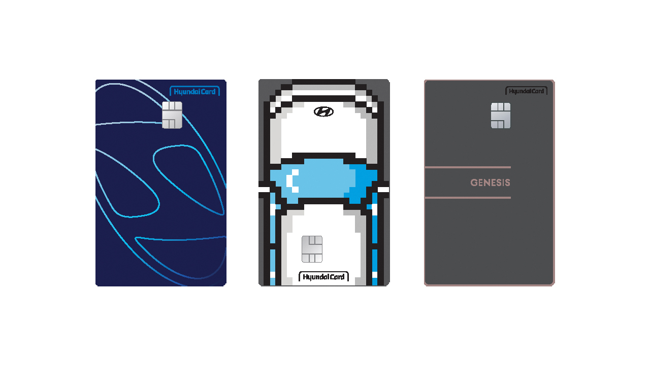 ‘신차 구매 지원 프로그램’이 적용되는 ‘Hyundai Mobility카드’, ‘Hyundai EV카드’, ‘GENESIS CARD’.[현대카드 제공]