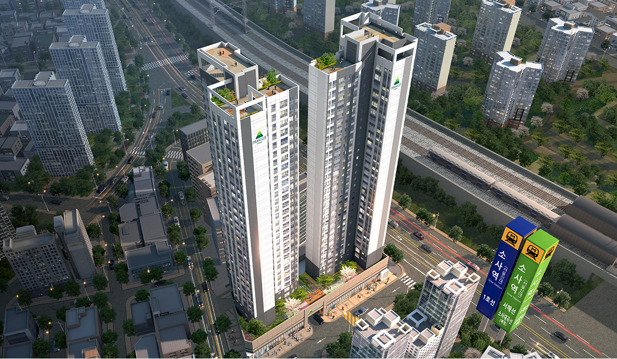 현대아산, 부천 소사 역세권 주상복합 '현대프라힐스 소사역 더프라임 ...