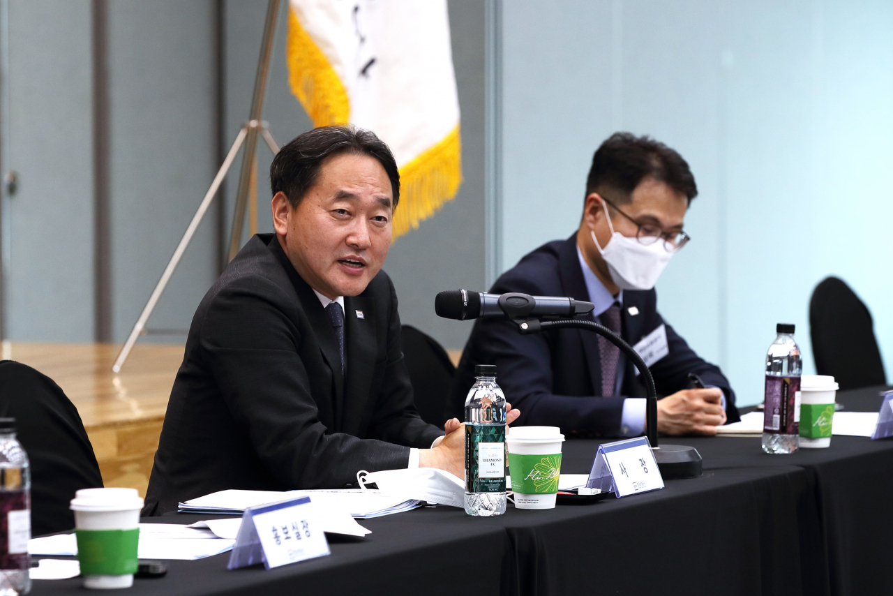 [사진=김태현 예금보험공사 사장이 2일 기자간담회에서 발언하고 있다]