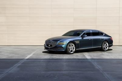 This file photo provided by Hyundai Motor shows the Genesis G80 sedan. (Hyundai Motor)