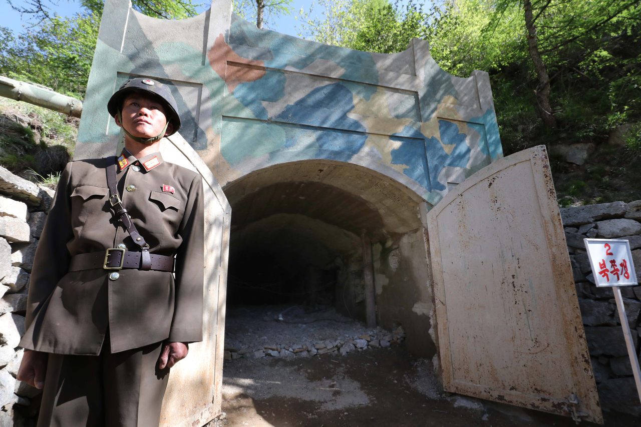 Now-demolished Tunnel No. 2 of North Korea's Punggye-ri Nuclear Test Site. (File Photo-Yonhap)