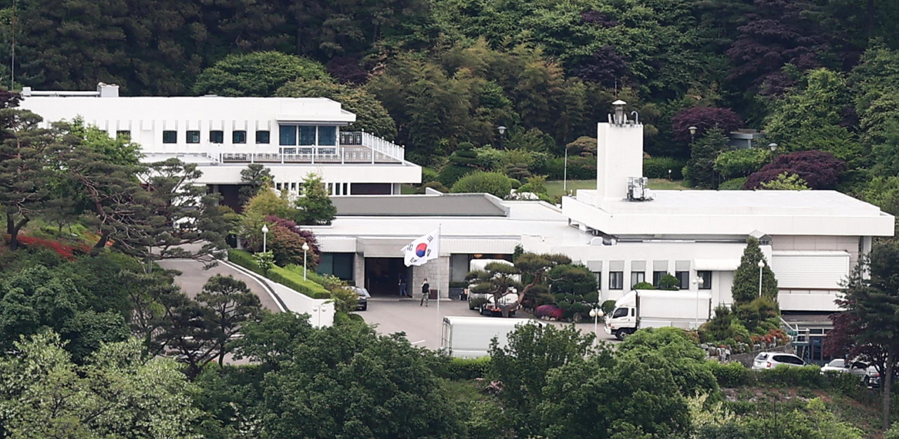 윤석열 대통령 내외가 관저로 쓰게 될 서울 용산구 외교부 공관의 모습. 2022.05.08. [연합]]