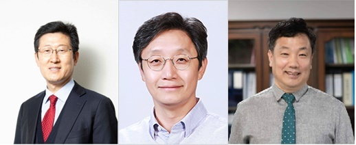 한국해양기자협회 자문위원으로 위촉된 김인현 고려대 교수, 이신형 서울대 교수, 한종길 성결대 교수(왼쪽부터).