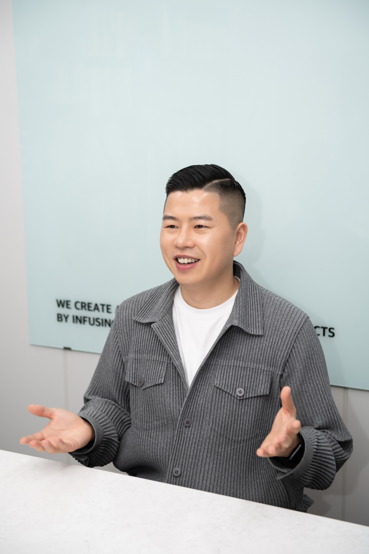 김직 루에랑 대표는 “유럽 최대 아시안 식품 유통사 크레옌홉 & 클러지(K&K)에서 한국 식품을 수출한 이후 매출이 폭발적으로 늘었다는 말을 전해왔다”고 했다.[루에랑 제공]