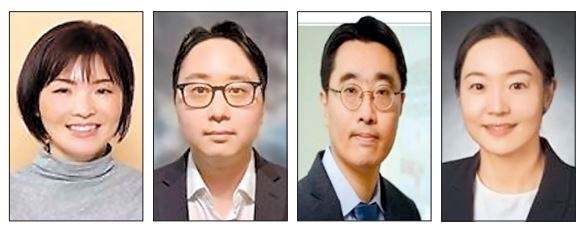 2022년 한화 신진교수상을 수상한 김선아(왼쪽부터) 콜로라도 주립대 교수, 최원태 플로리다대 교수, 강성훈 존스홉킨스대 교수, 오희정 펜실베니아 주립대 교수 [한화솔루션 제공]