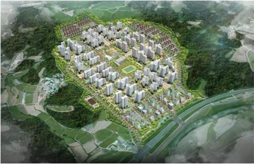 아산 배방갈매지구 조감도 [영무산업개발 제공]