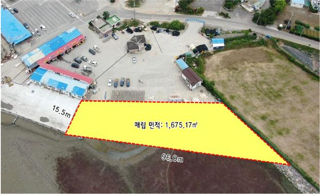 인천 강화군 창후항 어촌뉴딜사업 공유수면매립 현장〈인천시 강화군 제공〉