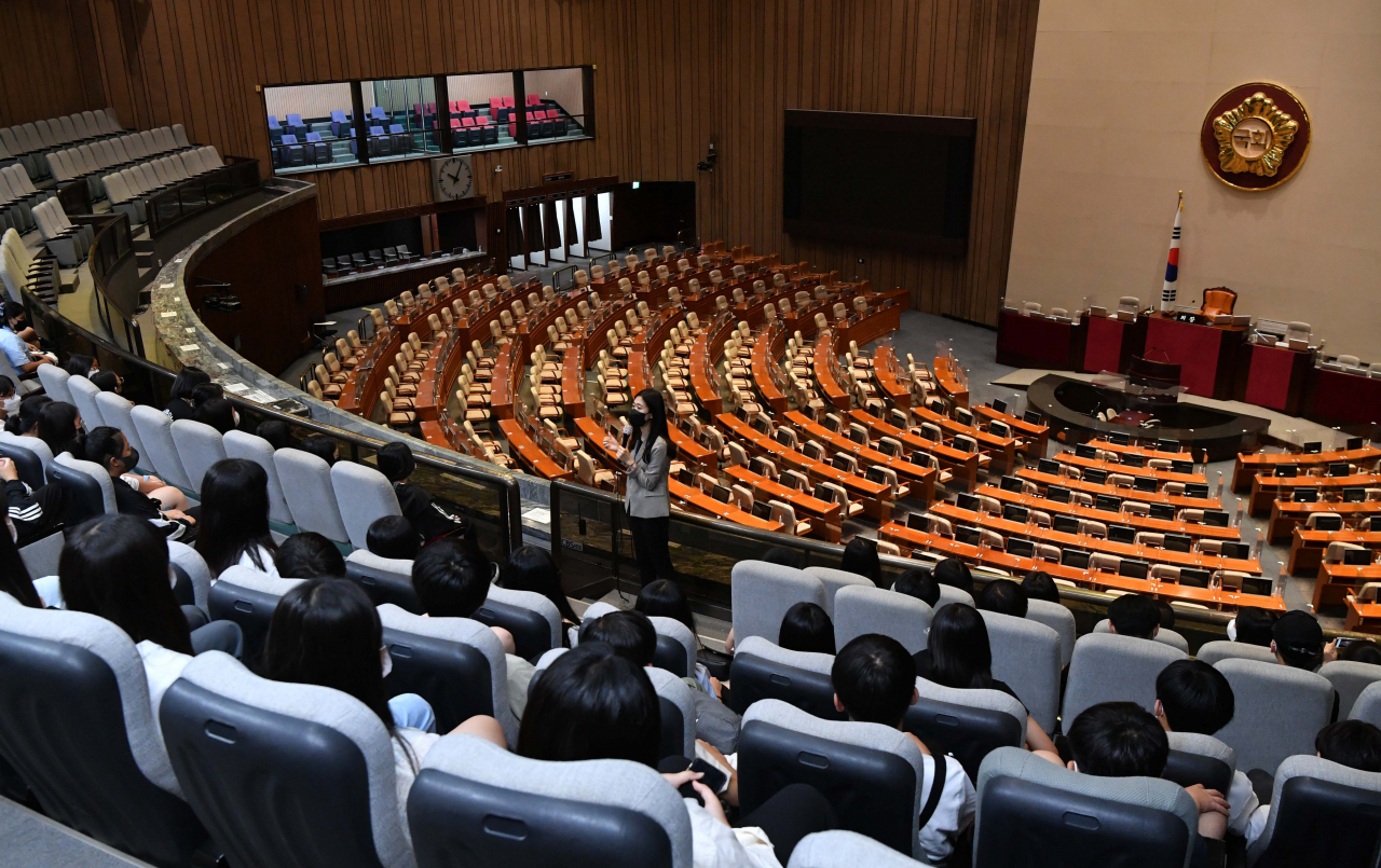 원구성 협상 난항으로 국회 공전이 장기화되고 있다. [연합]