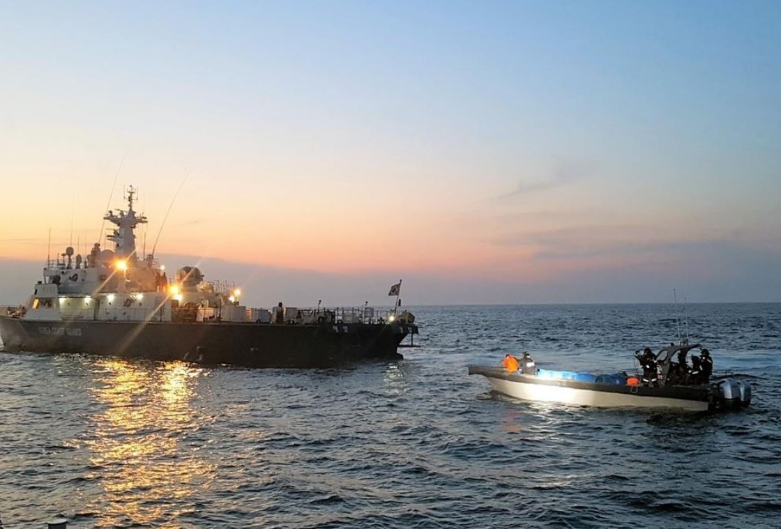 This photo, provided by the Korea Coast Guard's West Sea Special Security Unit on June 12, 2022, shows a Chinese fishing boat seized for alleged illegal fishing in South Korean waters. (Yonhap)