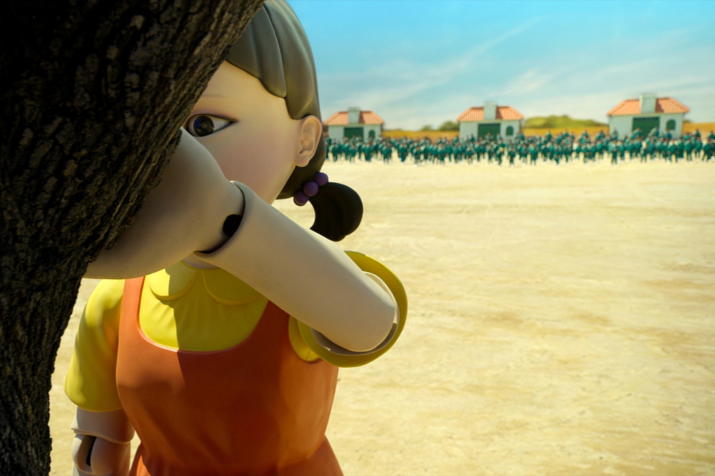 This image provided by Netflix shows a scene from "Squid Game." (Yonhap)