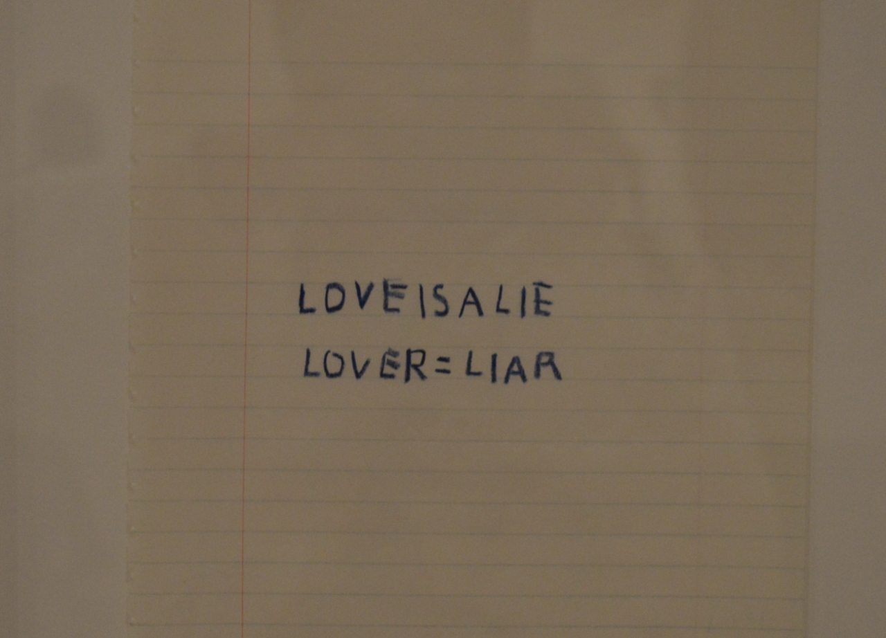 장 미셸 바스키아가 쓴 노트의 글귀 [Jean-Michel Basquiat: Untitled Notebook Page, 1987. (VOX ATL) https://voxatl.org/basquiat]