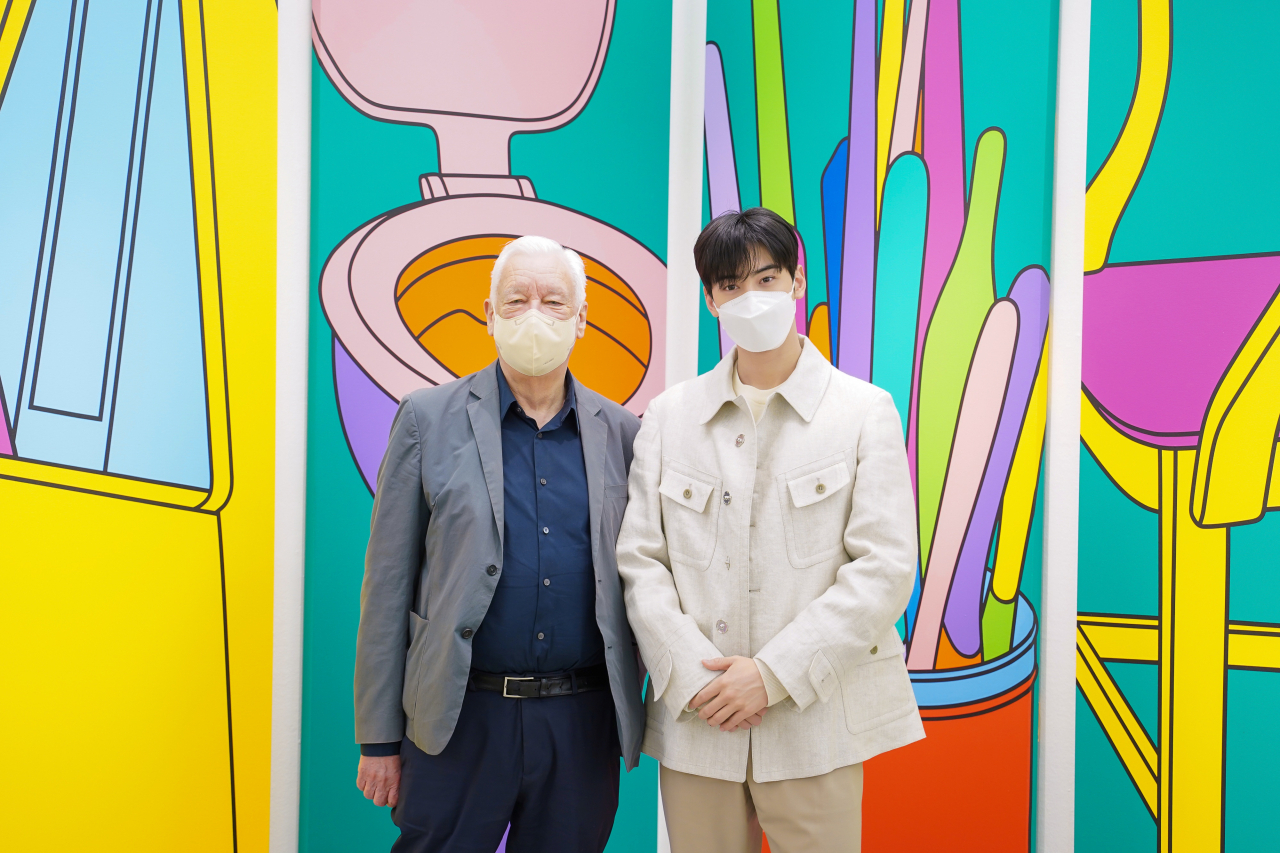 마이클 크레이그 마틴과 차은우 [판타지오 제공]