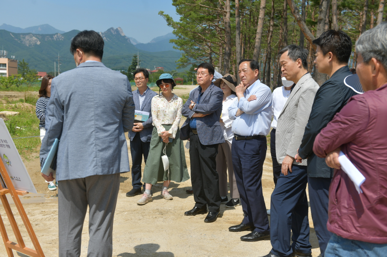 이병선 속초시장 당선인 인수위 현장답사.