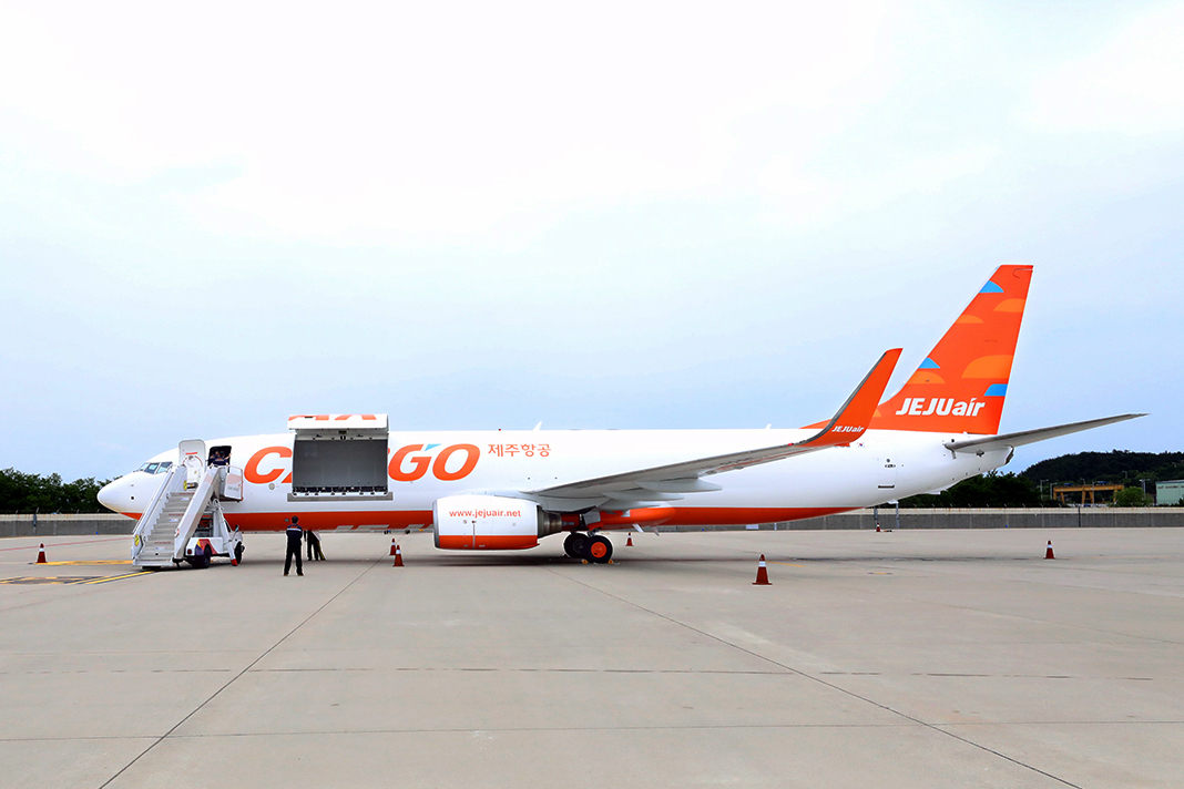 제주항공 화물 전용기 B737-800BCF[제주항공 제공]