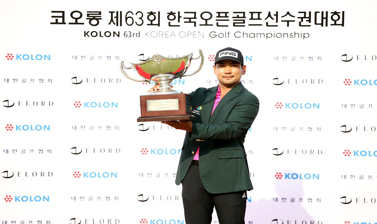 지난해 한국오픈에서 생애 첫 우승을 차지한 이준석./대회조직위 제공