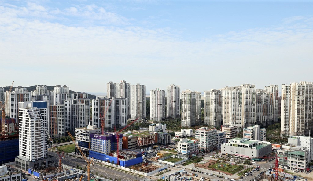 영종하늘도시 아파트단지. [연합]
