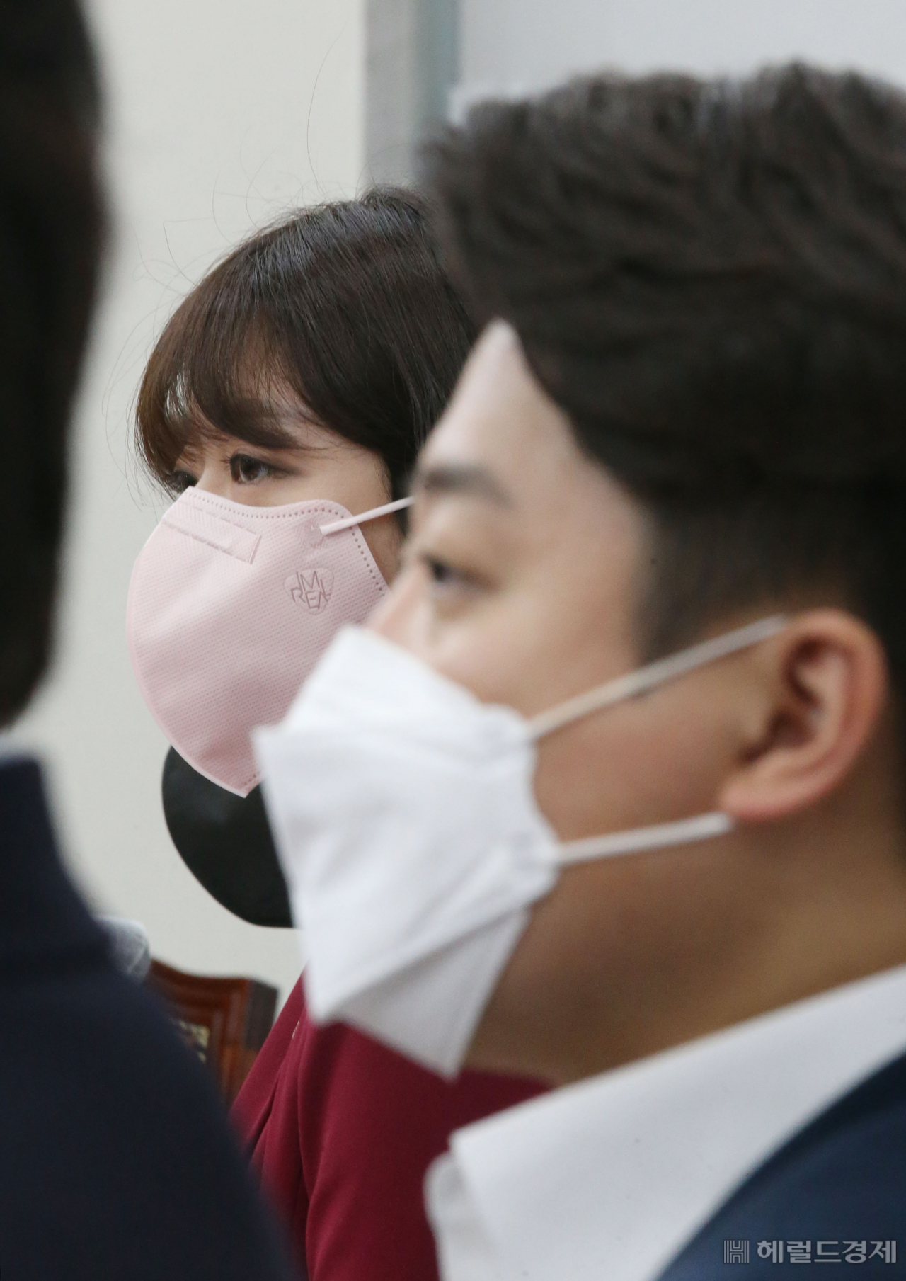 국민의힘 배현진 최고위원이 23일 오전 서울 여의도 국회에서 열린 최고위에서 모두발언을 하고 있다. 이상섭 기자