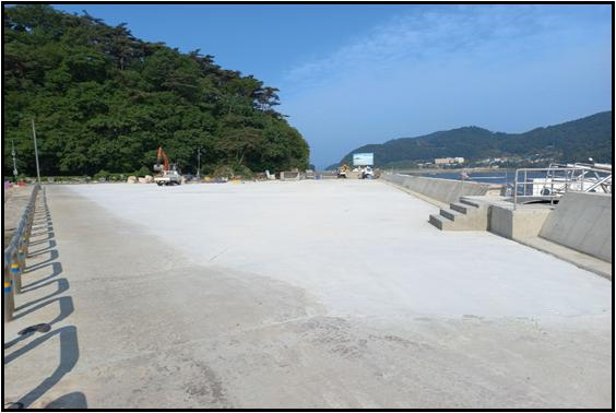 인천광역시 옹진군 대이작파일럿부두지구 공유수면 매립 현장사진〈인천시 제공〉