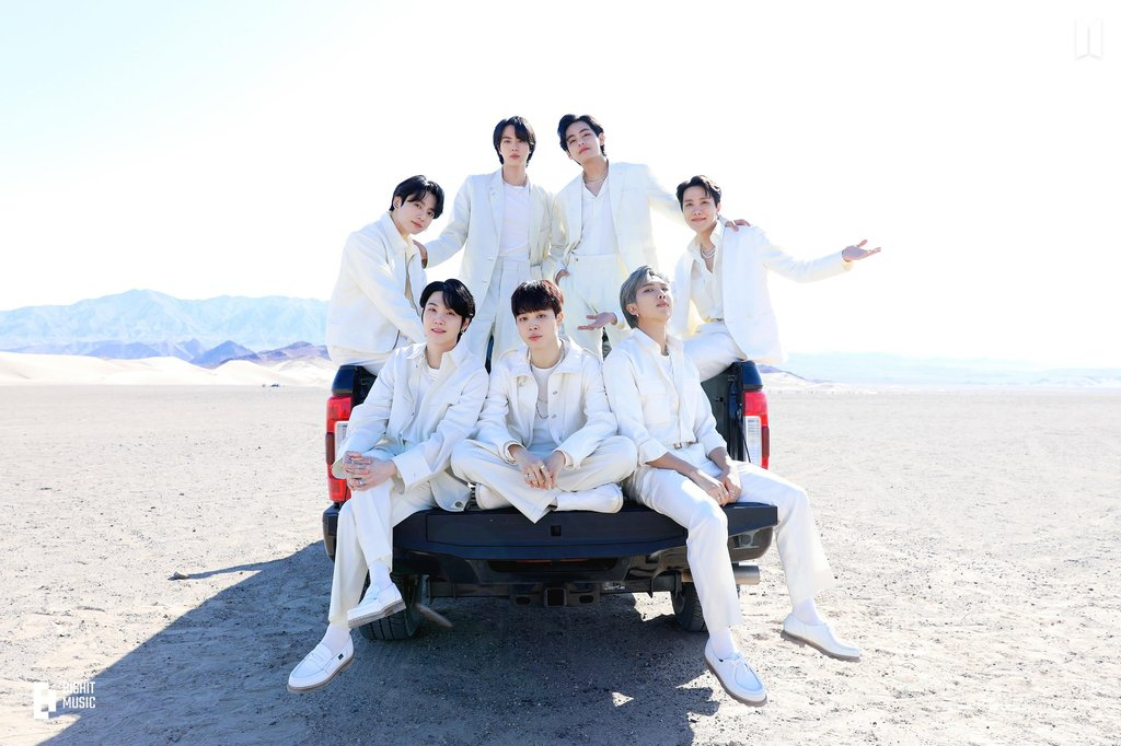 This image captured from BTS' official Twitter account shows BTS. (BTS' official Twitter)