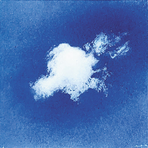 나루세 료, Born, 종이에 아크릴, 10&times;10cm, 2022